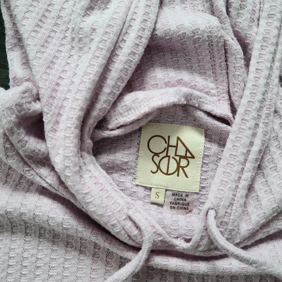 Chaser Oversized Waffle Hoodie Size Small - Picture 2 of 2